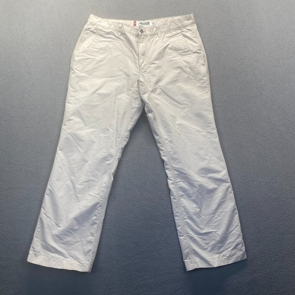 Mountain Khakis Slim Fit Mens Cotton Casual Pants Tag Size 38X32 Zipper